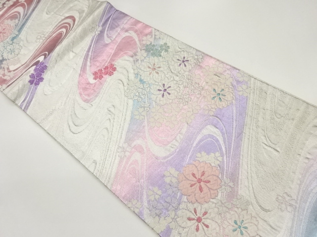 JAPANESE FUKURO OBI / WOVEN SAKURA